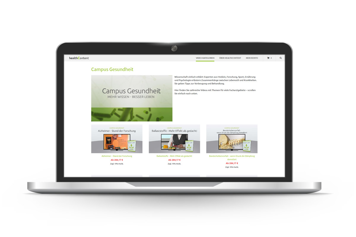 pga IT - Referenz HealthContent Shop